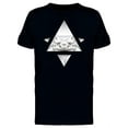 thumbnail image 1 of White Triangle Abstract Design T-Shirt Men -Image by Shutterstock, Male 4X-Large, 1 of 2