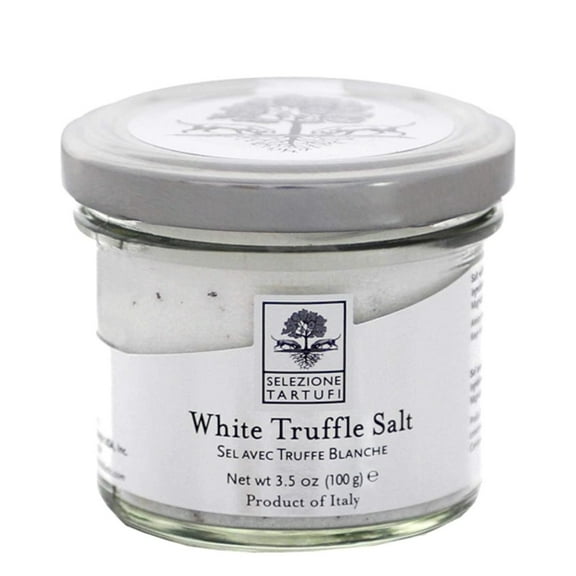 White Truffle Salt - 3.5oz  by Selezione Tartufi  Seasoning for eggs, meats, pastas, risotto, potatoes and popcorn