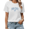 thumbnail image 1 of White Tshirt Graphic Tees Print Blue Dog Mom Casual Pet Lover Shirts S-5XL Tops, 1 of 5