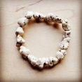 thumbnail image 1 of White Turquoise Nugget Bracelet, 1 of 1