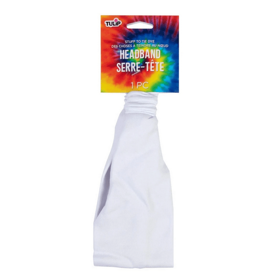 White Twist Headband, Soft, Stretchy Fabric Ideal for Tie Dye, DIY Custom Designs, Personalize with Vibrant Colors, Perfect for Bold, Subtle Patterns, Stylish, Functional Hair Accessory