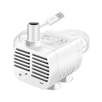White USB Submersible Water Pump - 50GPH Quiet Aquarium Pump for Fish Tank & Pet Fountain