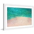 thumbnail image 1 of "White Umbrella Beach" Framed Painting Print, 1 of 6