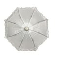 thumbnail image 1 of White Umbrella with Ruffle 5" (Each), 1 of 3