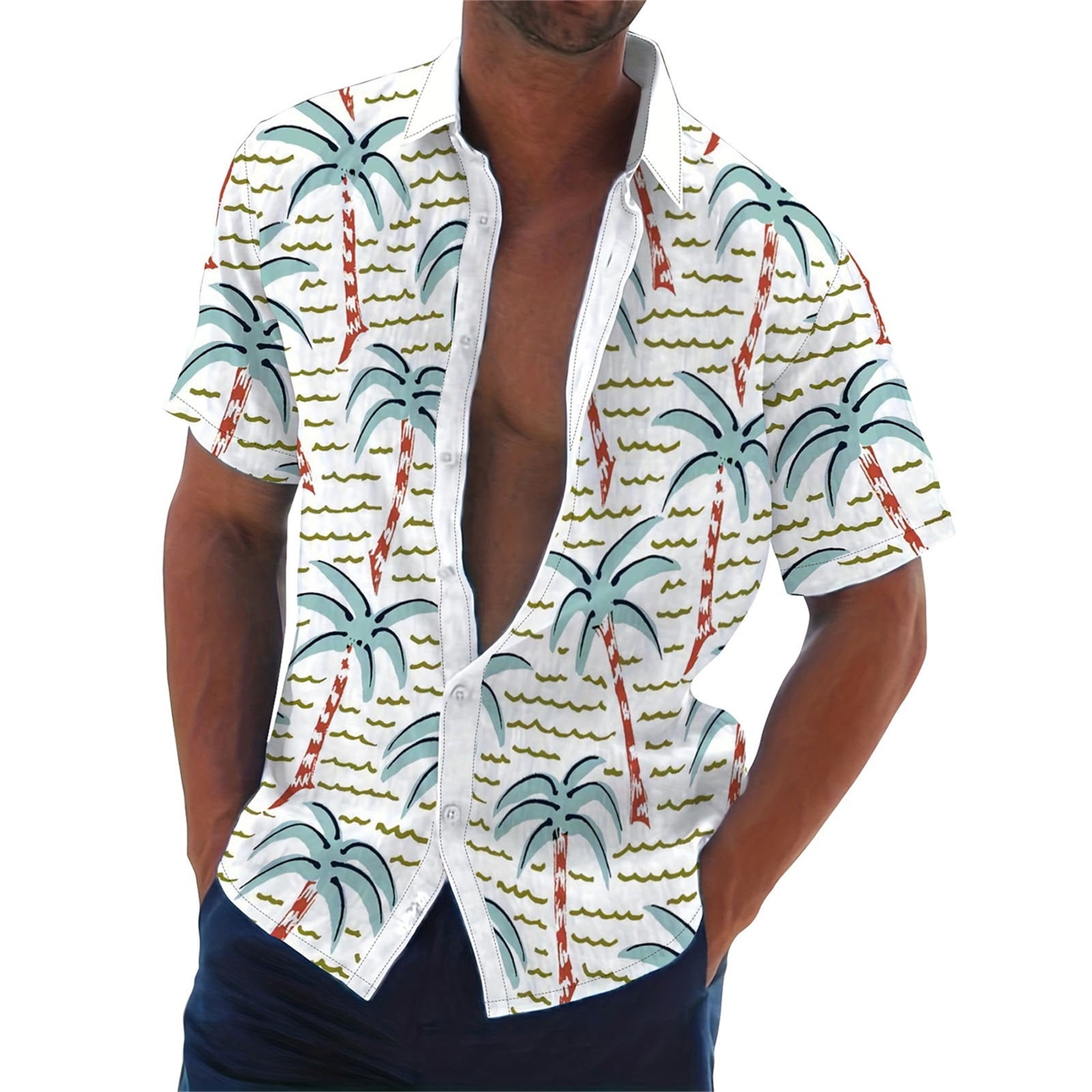 White Undershirts Men Valentines Day Fashion Printed Short Sleeved