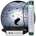 thumbnail image 1 of White Underwater Fishing Light Dock-15000 Lumens 110 volt AC Adapter 30ft Power Cord, 1 of 5