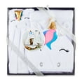White Unicorn Hooded Towel and Washcloth Gift Set