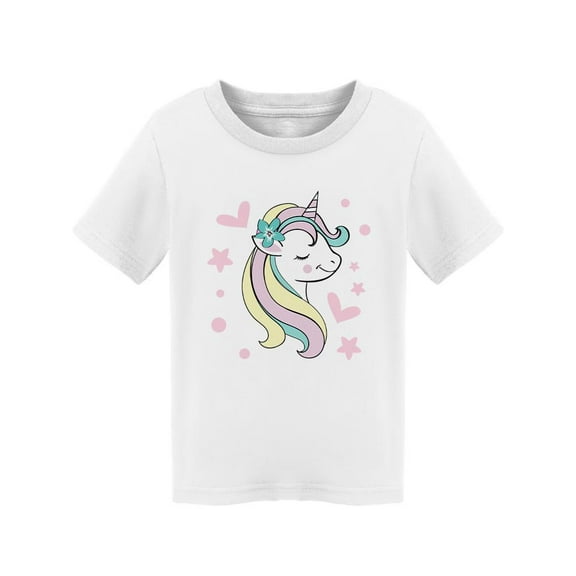 White Unicorn T-Shirt Toddler -Image by Shutterstock,  3 Toddler