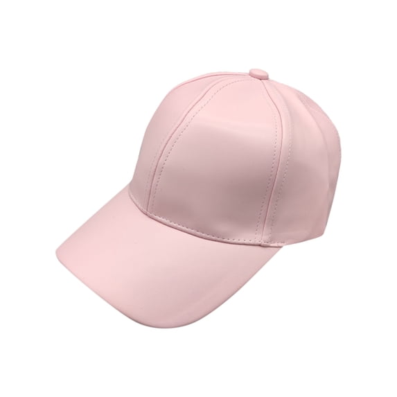 White Unisex Baseball Cap PU Unstructured Low-Profile Adjustable Fit - UPF 50 - for Running, Workouts & Outdoors One Size