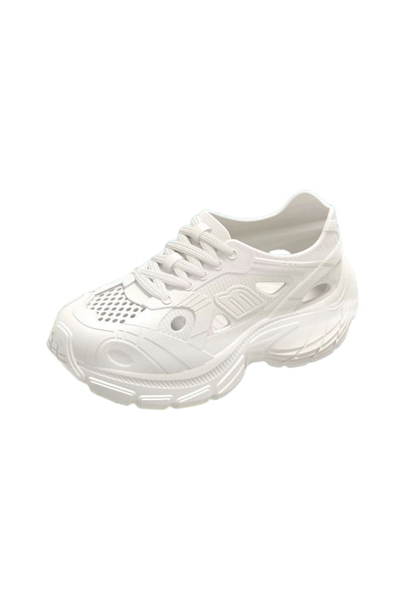 White Unisex Comfortable Slip Resistant Breathable Slippers Thick Sole Casual Summer Indoor Outdoor Nurse Work Walking Shoes