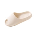 thumbnail image 1 of White Unisex Recovery Slides EVA Cushioned Sandals Lightweight Non-Slip Beach Pool Shower Shoes Chunky Sole,Size 3.5-5, 1 of 9