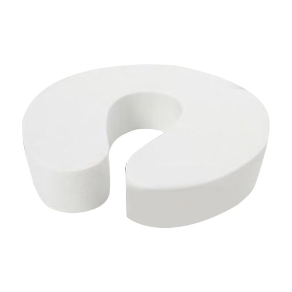 White Universal Door Finger Protector, 25 Pieces, High Density Soft Foam, Keeps Doors from Closing Too Quickly