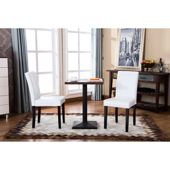 White Urban Parson Chair Set / Perfect for Office and Kitchen Decor