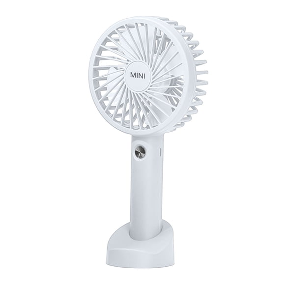 White Usb Rechargeable Handheld Fan Portable Mini Fan 300Mah 500Mah Battery Life 1 Hour To 3 Hours 5V 4W Noise Level 36Db Or Less