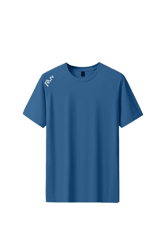 White V Neck T Shirts Mens Quick Dry Boat Neck Quarter Sleeve Short Sleeve Summer Shirts Fashion Summer Casual Vacation Basic T Shirts,Light Blue,XXL