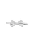 thumbnail image 1 of White VELVET Bow Tie and Pocket Square Set, 1 of 2