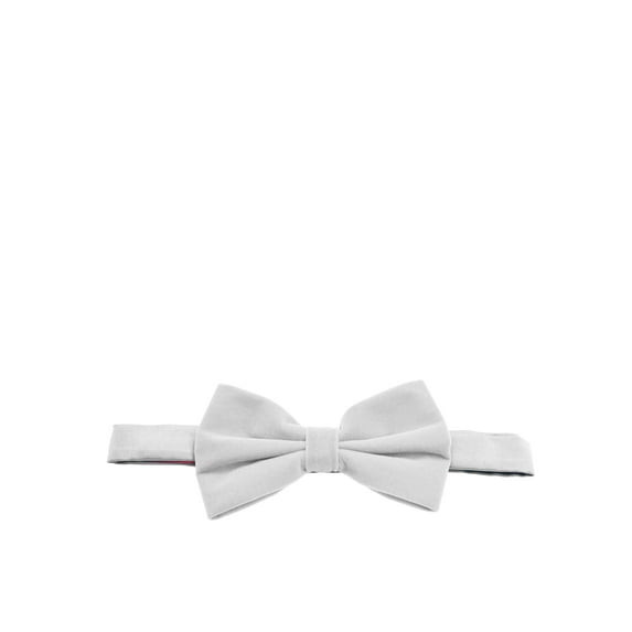 White VELVET Bow Tie and Pocket Square Set
