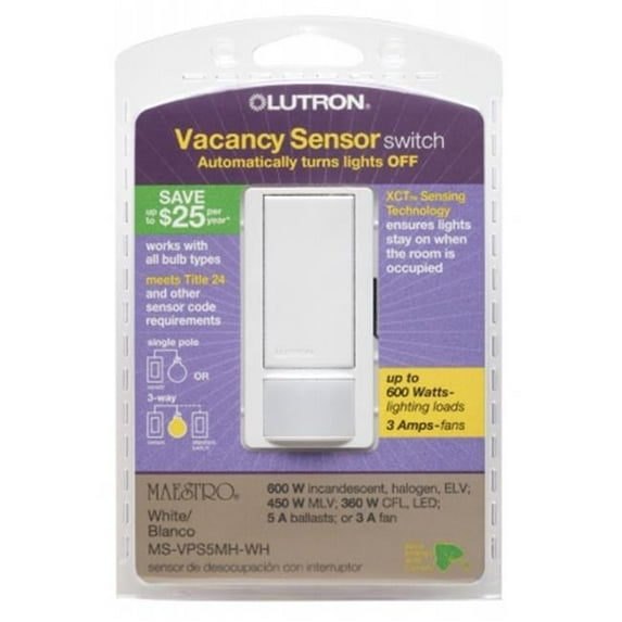 White Vacancy Sensor Switch