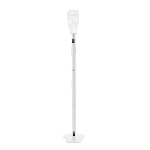 White Vacuum Cleaner Holder Stand - 47.4" Carbon Steel Storage Rack for Home/Office, Free-Standing with 11lbs Capacity