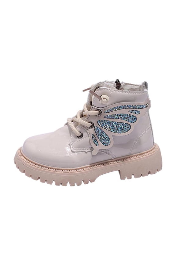 White Versatile Girls Boots With Elegant Look And Comfortable Feel For Fun And Learning, Flexible Sole For Activity, Durable Construction For Durability