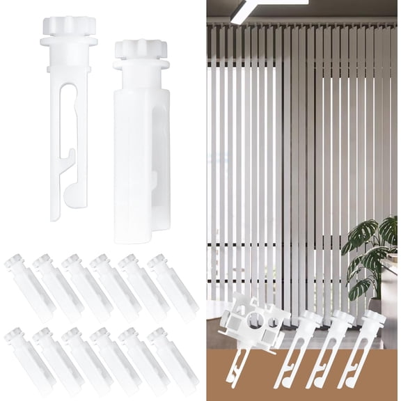 White Vertical Blind Stem Replacement for Vanes Carrier Accessories