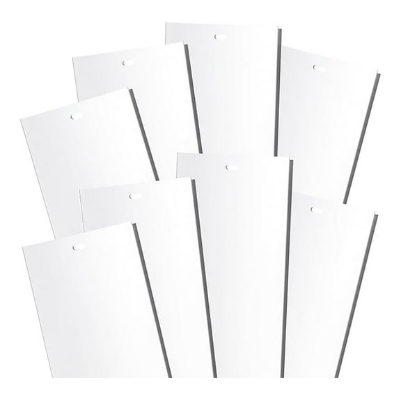 White Vertical Blinds Replacement Slats, for Doors and Windows. Easy Install Standard Replacement, 82.5 Long (2)