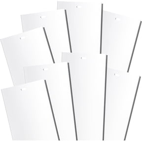 White Vertical Blinds Replacement Slats, for Doors and Windows. Easy Install Standard Replacement, 82.5 Long (2)