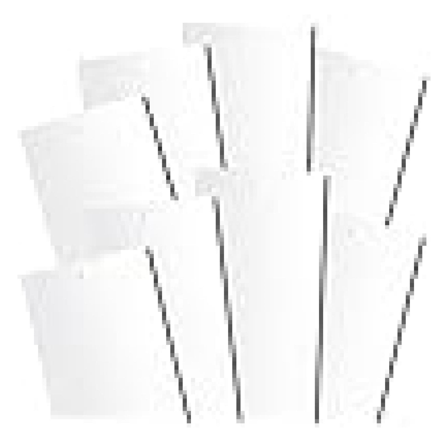 White Vertical Blinds Replacement Slats, for Doors and Windows. Easy ...
