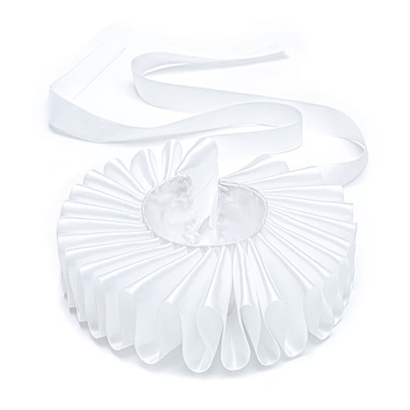 White Victorian-Style Adjustable Pet Neck Ruff Collar Medieval Costume Accessories for Dogs CATss Photo Shoots