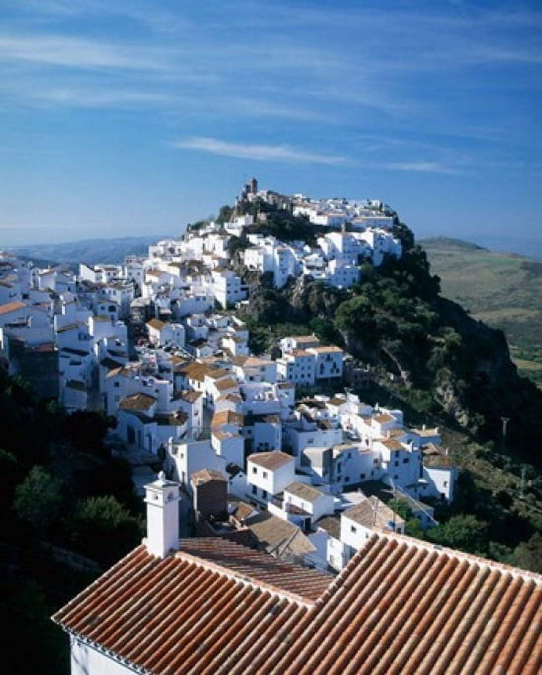 White Village of Casares Andalusia Spain Canvas Art - Paul Thompson DanitaDelimont (29 x 36)