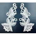 thumbnail image 1 of White Vintage Venice Lace Applique Pair 5" X 2" - 6 Pairs, 1 of 1