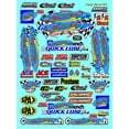 thumbnail image 1 of White Vinyl R/C Racing Sponsor Sticker Gang Sheet -1/4-1/5 � 1/6th Scale Model Decal Sticker Sheet 19 Radio Control Lexan Body � Die-Cut to Shape - Peel & Stick � Water Slide Old Car, 1 of 8