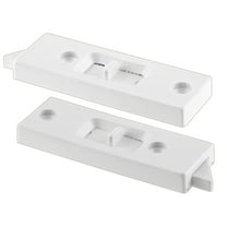 White Vinyl Vertical Hung Sliding Window Lock (2-pack)