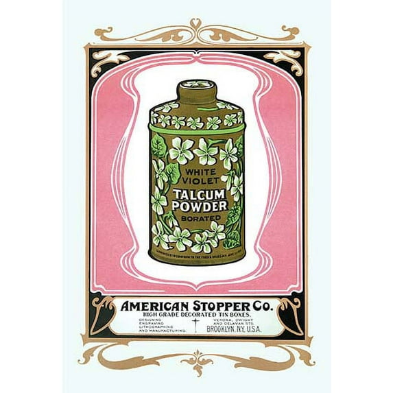 White Violet Talcum Powder Fine art canvas print (20" x 30")