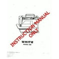 thumbnail image 1 of White W1260 Sewing Machine/Embroidery/Serger Owners Manual Reprint, 1 of 1