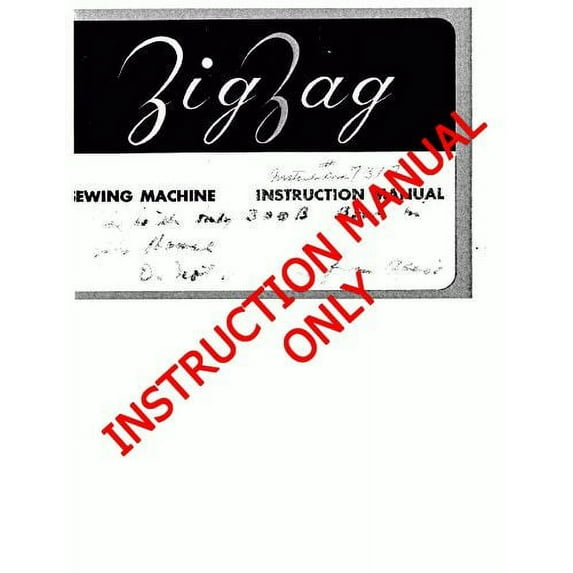 White W300B Sewing Machine/Embroidery/Serger Owners Manual Reprint