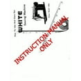 thumbnail image 1 of White W660 Sewing Machine/Embroidery/Serger Owners Manual Reprint, 1 of 1