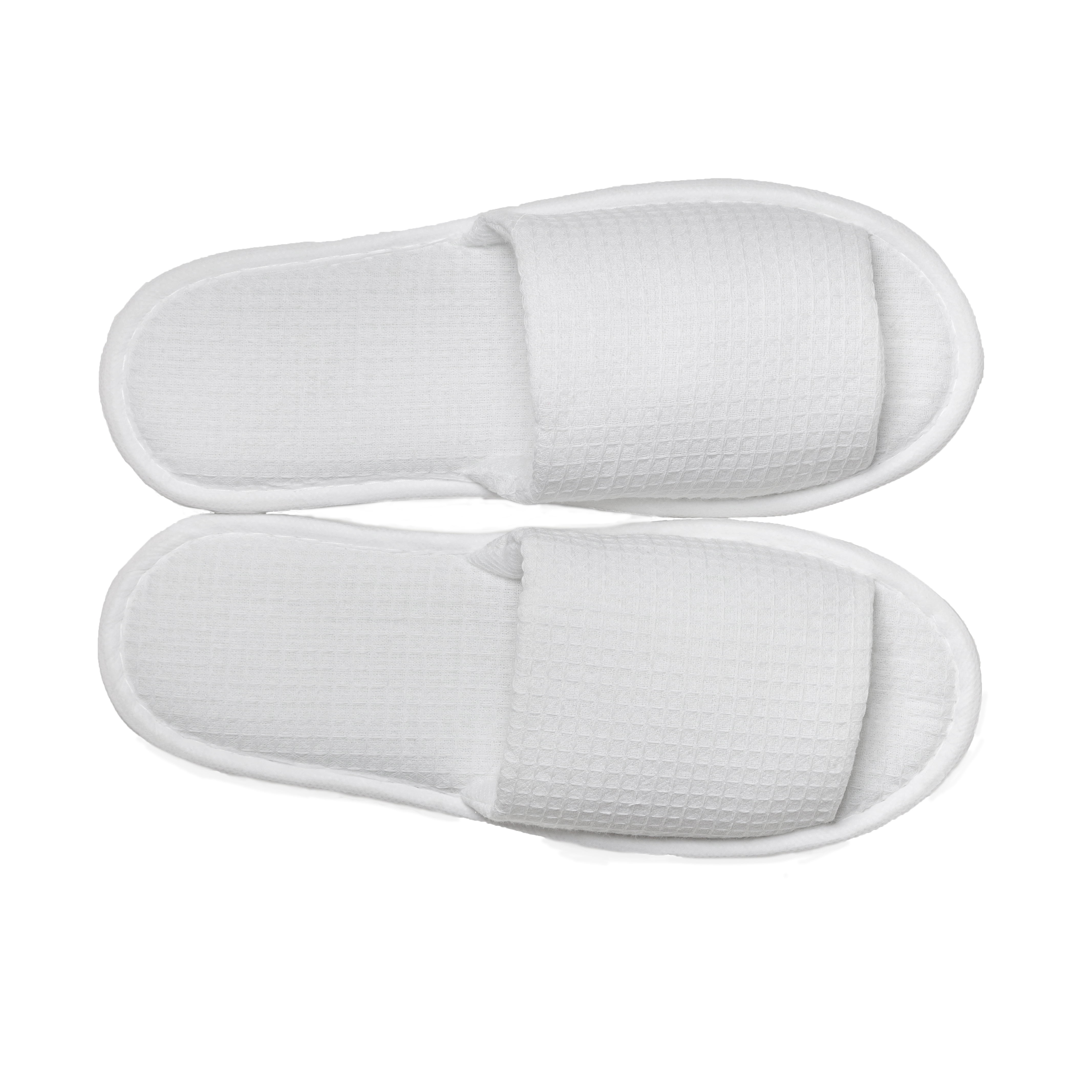 Plain discount white slippers