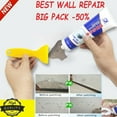 thumbnail image 1 of White Wall Hole Repair Putty, Home or Office Wall Quick Repair kit, Including Scraper and Sandpaper (Repair Cream), 1 of 9
