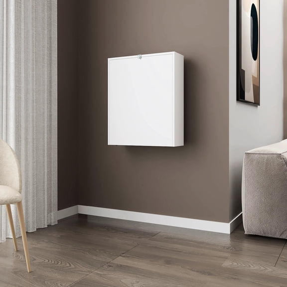 Storage Shelves in White / Perfect for Home Use / Versatile Drop - Leaf Function