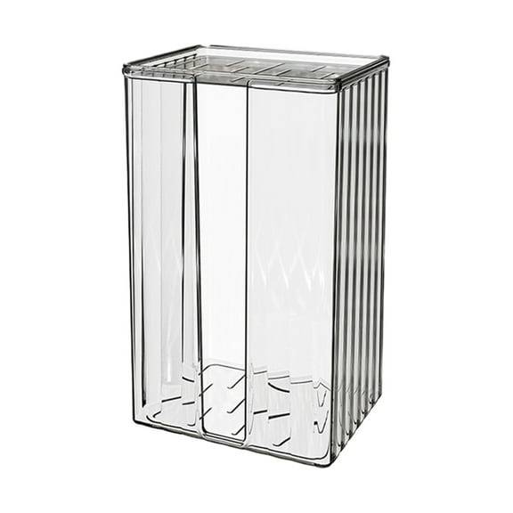White Wall Mounted Tissue Box Holder, Non-Destructive Adhesive And Transparent Cover, No Drill Required, For Bathroom, Kitchen, Living Room, Large Capacity And Easy Refill