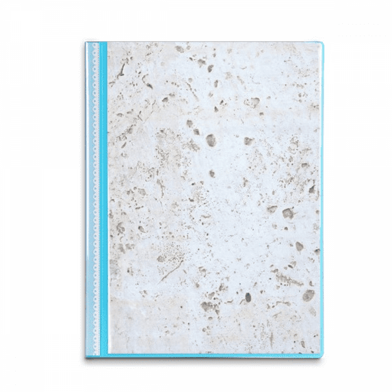 White Wall Rough Surface Texture Book Sheet Protectors Portfolio Binder Folder