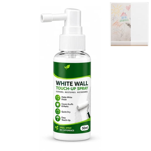 White Wall Touch-Up Paint Spray, White Paint for Wall, Wall Refinishing