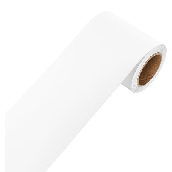 White Wallpaper Border Peel and Stick White Wallpaper Border for Bedroom Mirror Frame Sticker for Decorative Self Adhesive Bathroom Mirror Frame Borders 3" X236" Removable Durable Waterproof