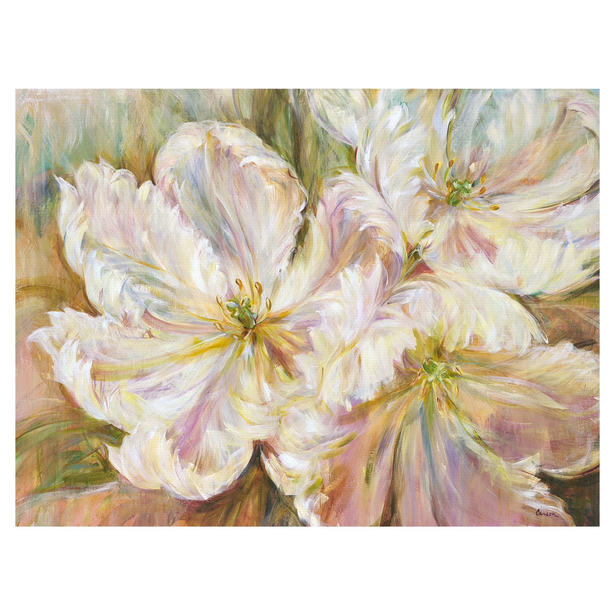 White Waltz by Carson Canvas Art Print