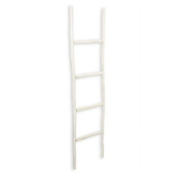 White Wash Wood Ladder