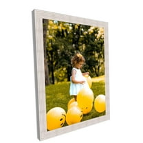 White Wash Wood Picture Frame - Custom Framing