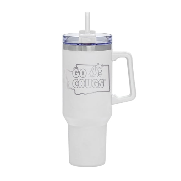 White Washington State Cougars 40oz. Rocky My State Tumbler