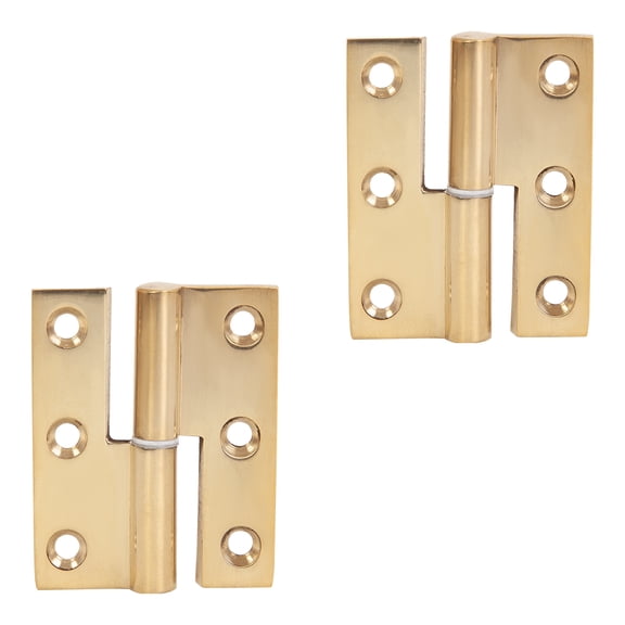 White Water 2032HB-L Brass Take Apart Hinge  1-1/2" x 2", Left (Pair)