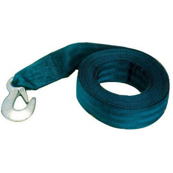 White Water 58406 Boat Blue Winch Strap with Hook, 2" x 20'